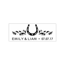 Borracha Carimbo de casamento da Boa Sorte Personalizada