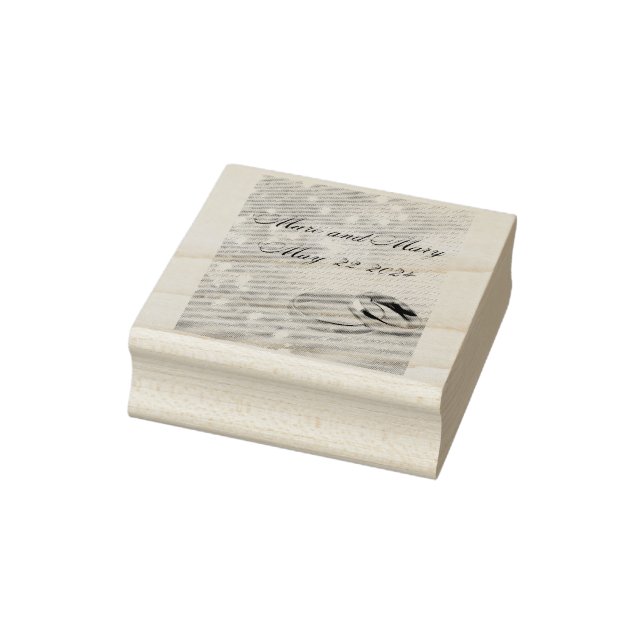 Borracha carimbo de casamento personalizável (Carimbo)