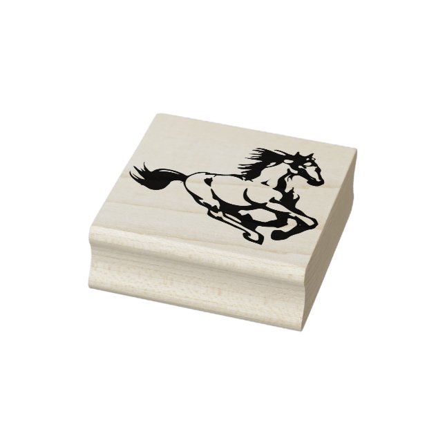 Borracha carimbo de cavalo correndo (Carimbo)