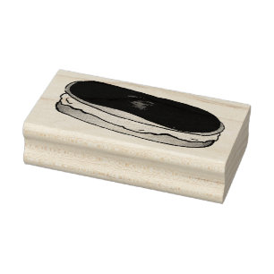 Borracha Carimbo de chocolate Eclair - Carimbo