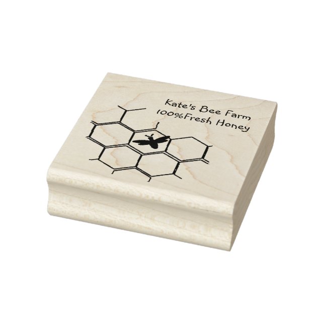 Borracha Carimbo de Colmeia e Arte de Abelhas (Carimbo)