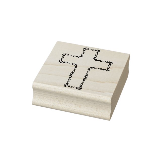 Borracha carimbo de cruzeiro de videira floral (Carimbo)