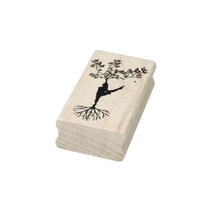 Borracha carimbo de dançarina da natureza