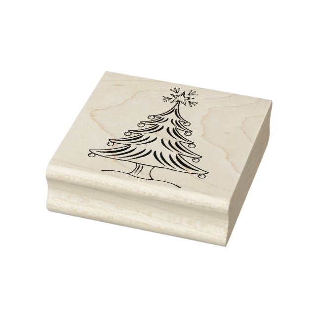 Borracha Carimbo de desenho da árvore de Natal (Carimbo)