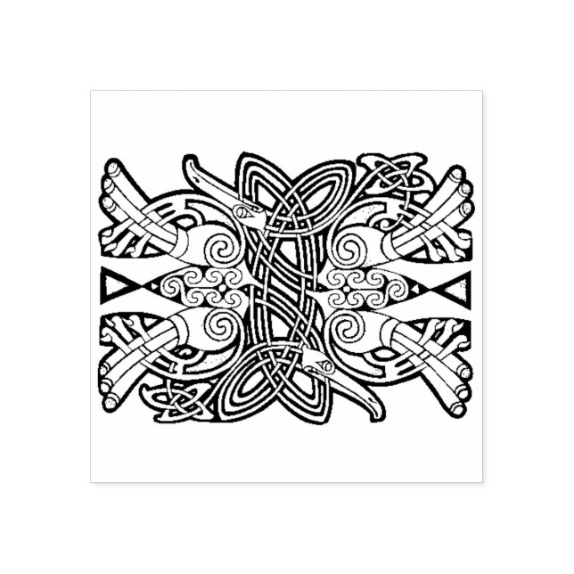 Borracha Carimbo de design de Nó Celular (Impressão)