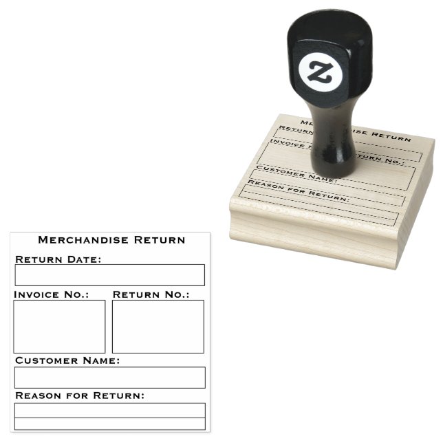 Borracha Carimbo de devolução (Carimbado)