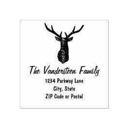 Borracha Carimbo de devolução do nome da família Rustic Dee