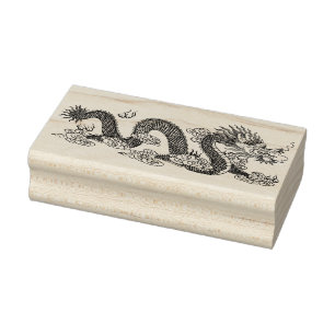 Borracha carimbo de dragão chinês