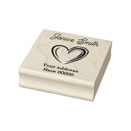 Borracha Carimbo de endereço