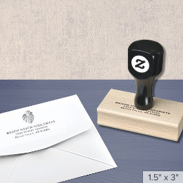 Borracha Carimbo de Endereço de Devolução de Folha de Monst