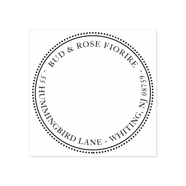 Borracha Carimbo de Endereço de Devolução de Hummingbird co (Impressão)