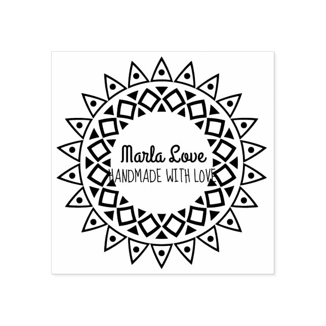 Borracha Carimbo de Endereço de Devolução SUNBURST (Impressão)