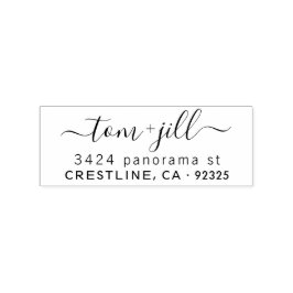 Borracha Carimbo de endereço de retorno