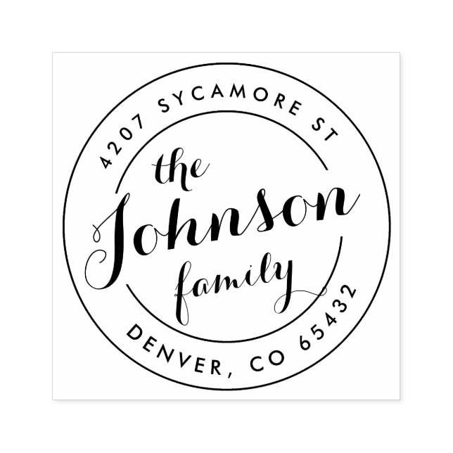 Borracha Carimbo de Endereço de Retorno Arredondado Persona (Impressão)