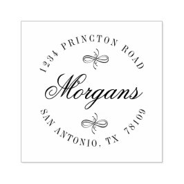 Borracha Carimbo de Endereço de Retorno da Família de Supor