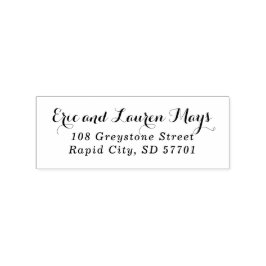 Borracha Carimbo de Endereço de Retorno de Script na moda