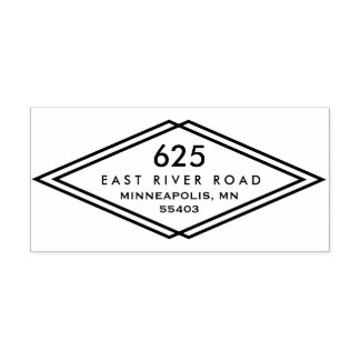 Borracha Carimbo de Endereço de Retorno Moderno do Século d