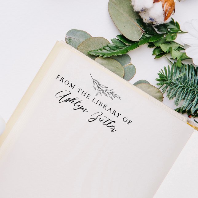 Borracha Carimbo de Eucalipto da Biblioteca De Livros (Criador carregado)