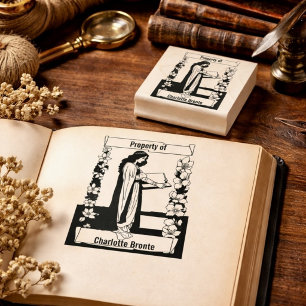 Borracha Carimbo de Ex-Libris Literário