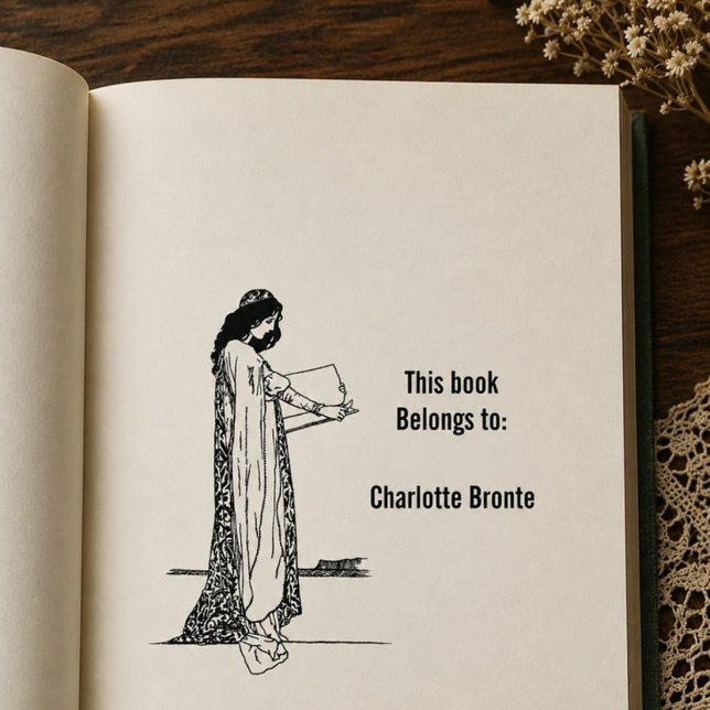 Borracha Carimbo de Ex-libris Literário (Criador carregado)