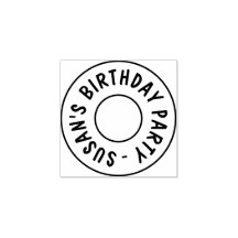 Carimbo de festa de aniversário