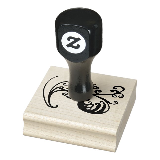 Borracha Carimbo de Folhagem (Carimbo)