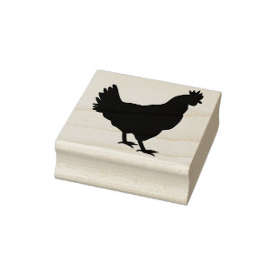Borracha carimbo de frango