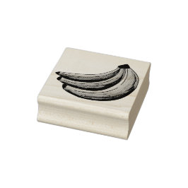 Borracha Carimbo de Fruta de Bananas