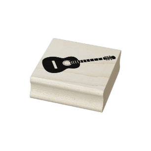 Borracha carimbo de guitarra acústica