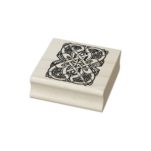 Borracha Carimbo de ilustração de animais celtas