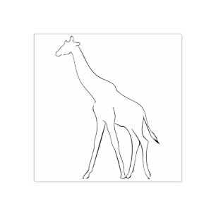 Borracha carimbo de ilustração de girafa