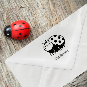 Borracha Carimbo de Ladybug Adorável