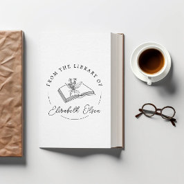 Borracha CARIMBO DE LIVRO Biblioteca personalizada Carimbo