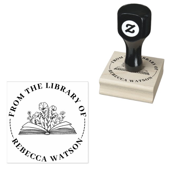BORRACHA CARIMBO DE LIVRO PERSONALIZADO (Carimbado)