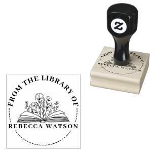 BORRACHA CARIMBO DE LIVRO PERSONALIZADO