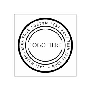 Borracha CARIMBO DE LOGOTIPO DE NEGÓCIOS Personalizado