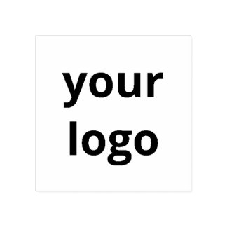 Borracha Carimbo de Logotipo Empresarial Personalizado Quad
