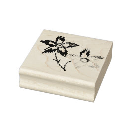 Borracha carimbo de madeira