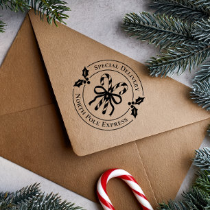 Borracha Carimbo de Madeira de Bengala de Natal