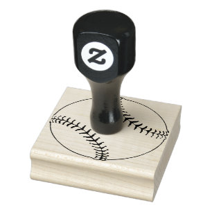 Borracha Carimbo de madeira de Design de baseball