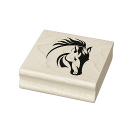 Borracha Carimbo de madeira de Design de cavalo bonito