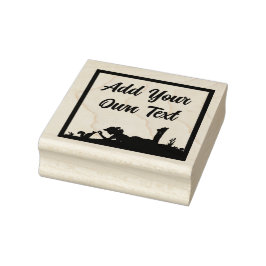 Borracha Carimbo de madeira para animais de alimentação per