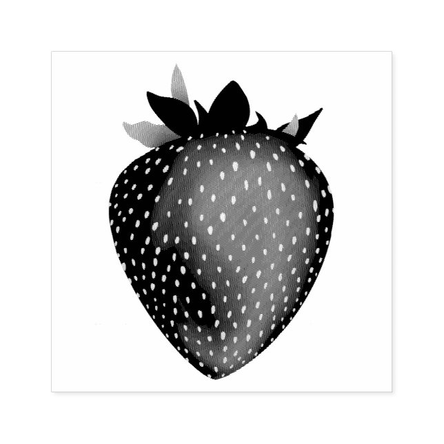 Borracha carimbo de morango (Impressão)