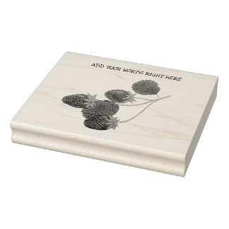 Borracha Carimbo de Morango Personalizado