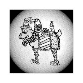 Borracha Carimbo de Natal Engraçado