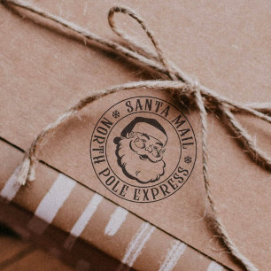 Borracha Carimbo de Natal Entrega Especial Papai Noel