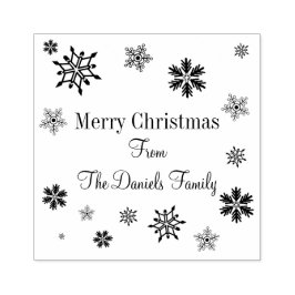 Borracha Carimbo de Neve Floco de Natal Carimbo de Arte de 