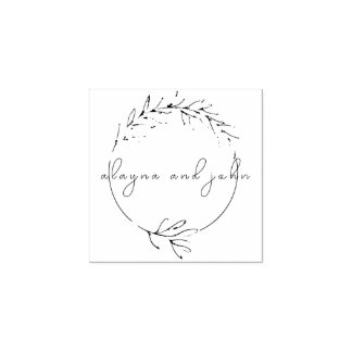 Borracha Carimbo de Nome Personalizado