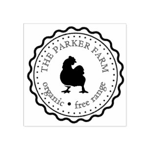 Borracha Carimbo de Ovos de Vintage Personalizado