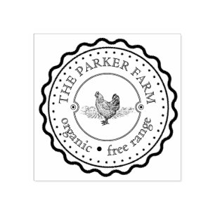 Borracha Carimbo de Ovos de Vintage Personalizado